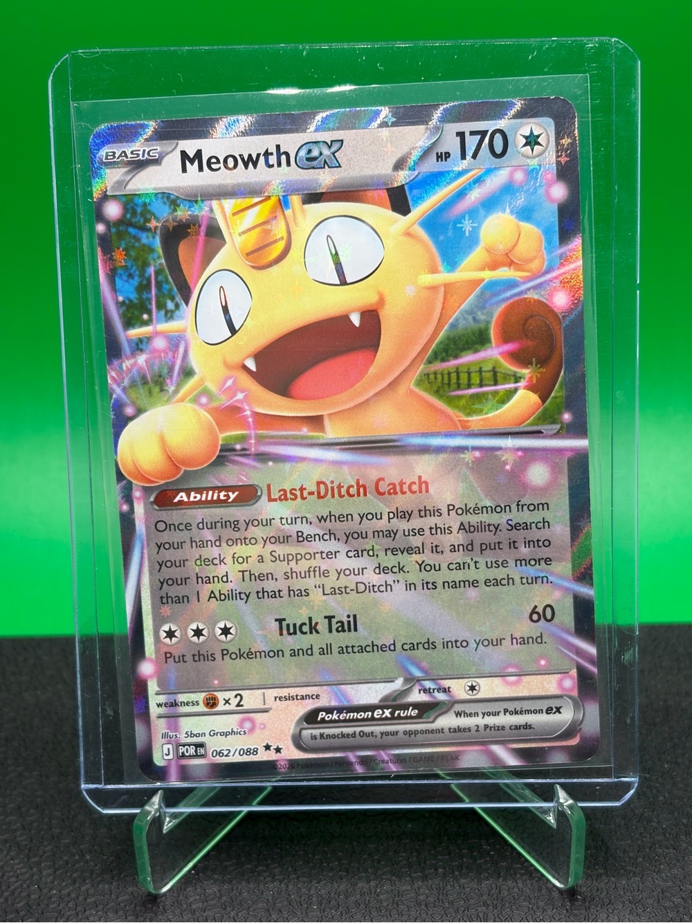 Meowth ex Pokemon Card